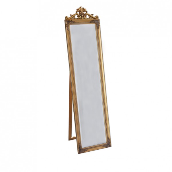 Spiegel groß antik gold zum Stellen als Sitzplan und Dekoration